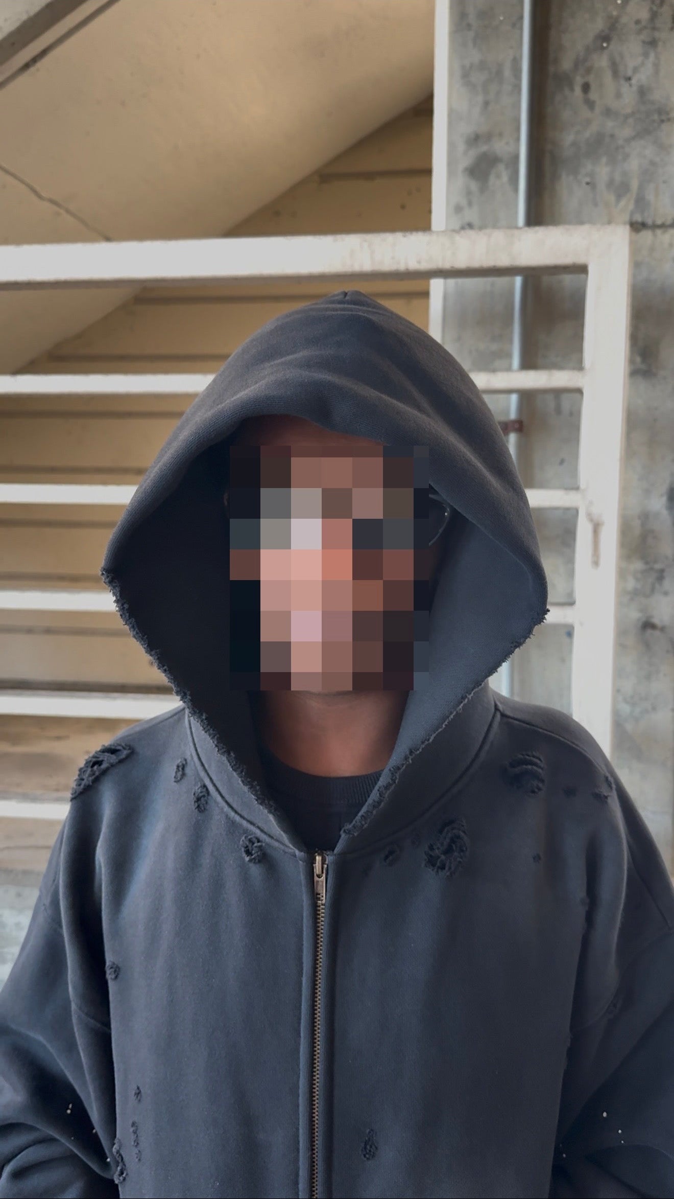 “Distressed” Hoodie